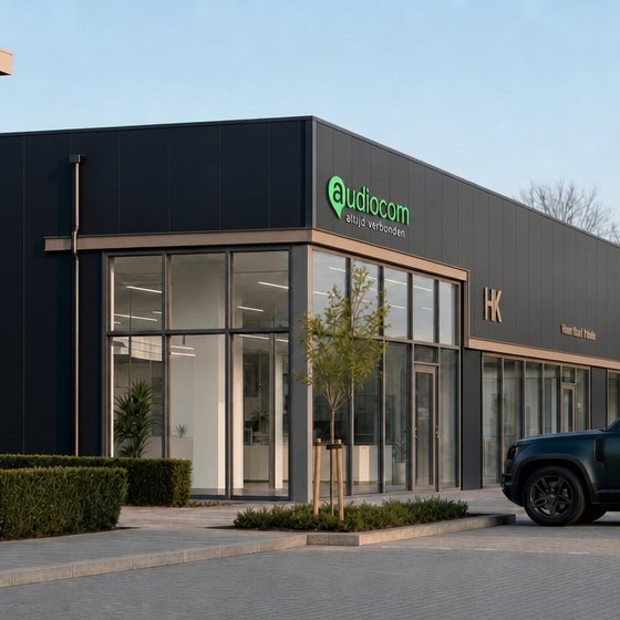 Het nieuwe pand van Audiocom aan de Koophandel 7B in Dokkum